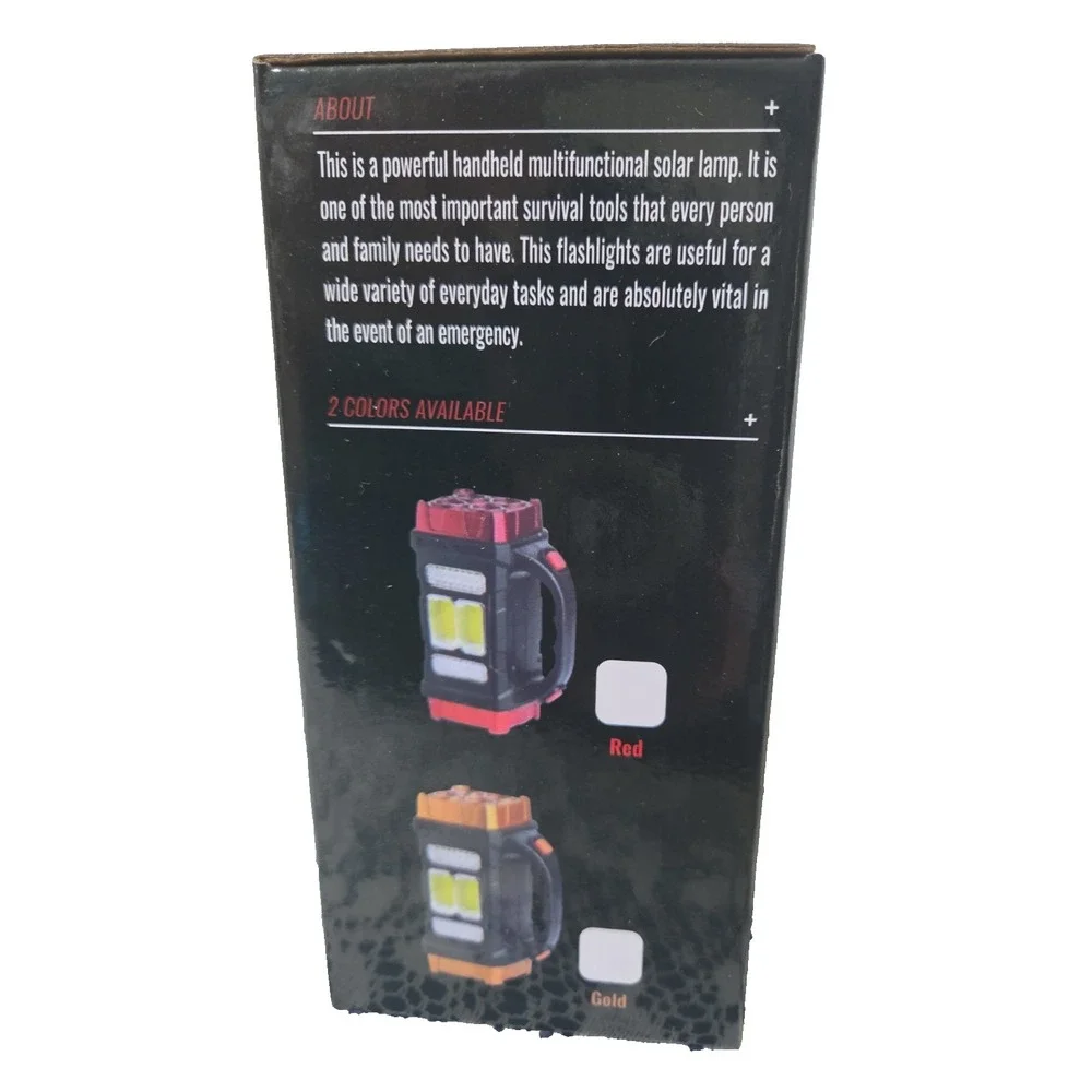 Solar Light Bundle LED Outdoor Waterproof Orange/Multifunctional Solar Lamp New